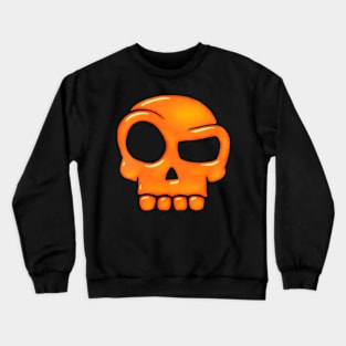 fiery glass skull Crewneck Sweatshirt